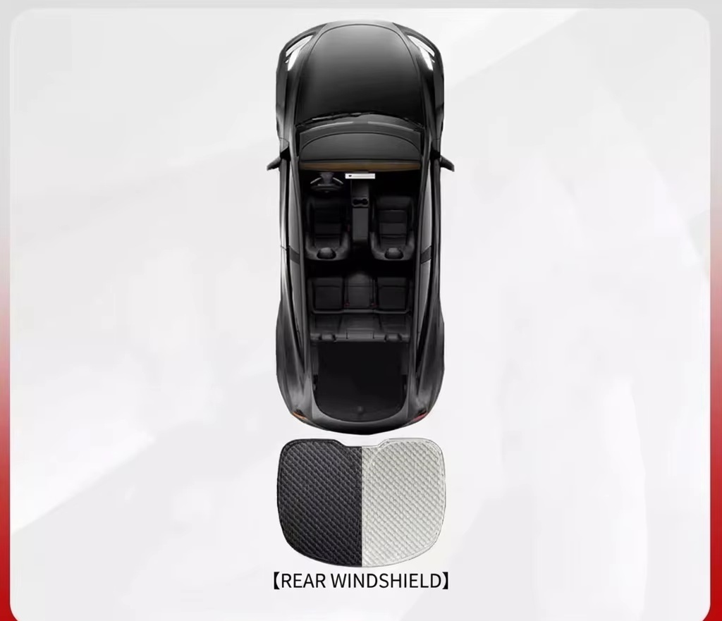 (Small Checkerboard Six-Layer Thick) Rear Windshield 1pc