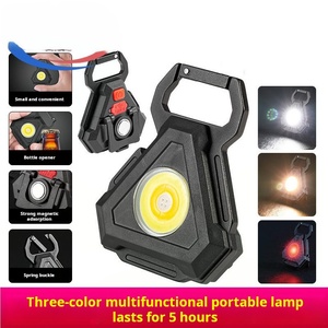 <strong>LED</strong> Multifunctional Outdoor Flashlight Camping Work Light Cob Alloy Portable Mini Cob Keychain Rechargeable Flashlight - Product Image 4