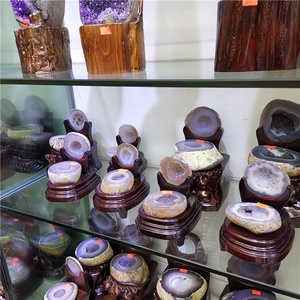 Toptan Doğal Kaya Geodes Kuvars Kristal Geodes Akik Bereket Feng Shui Için - Product Image 6