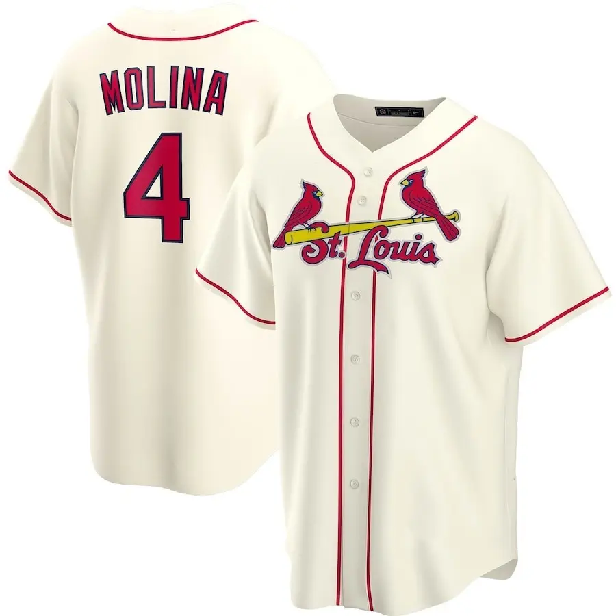 Barato 2023 nueva moda cosida St. Louis Cardinal béisbol Jersey #28 Nolan Arenado #4 Yadier Molina alta calidad deportes Jersey