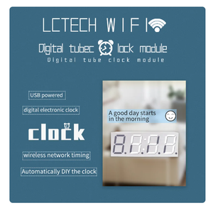 Digital Tube WLAN-Uhrmodul 0,8-Zoll automatische Uhr DIY digitale elektronische Uhr