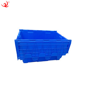 収納容器XHプラスチック製大型移動ボックスヒンジ付き収納容器ネストスタック - Product Image 2