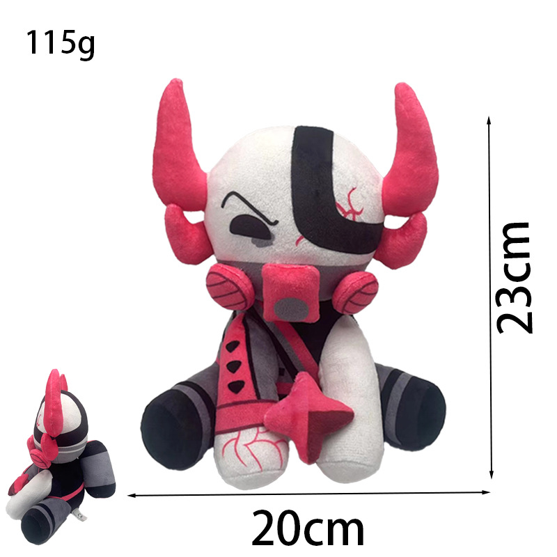 Toro cornudo rojo rosado