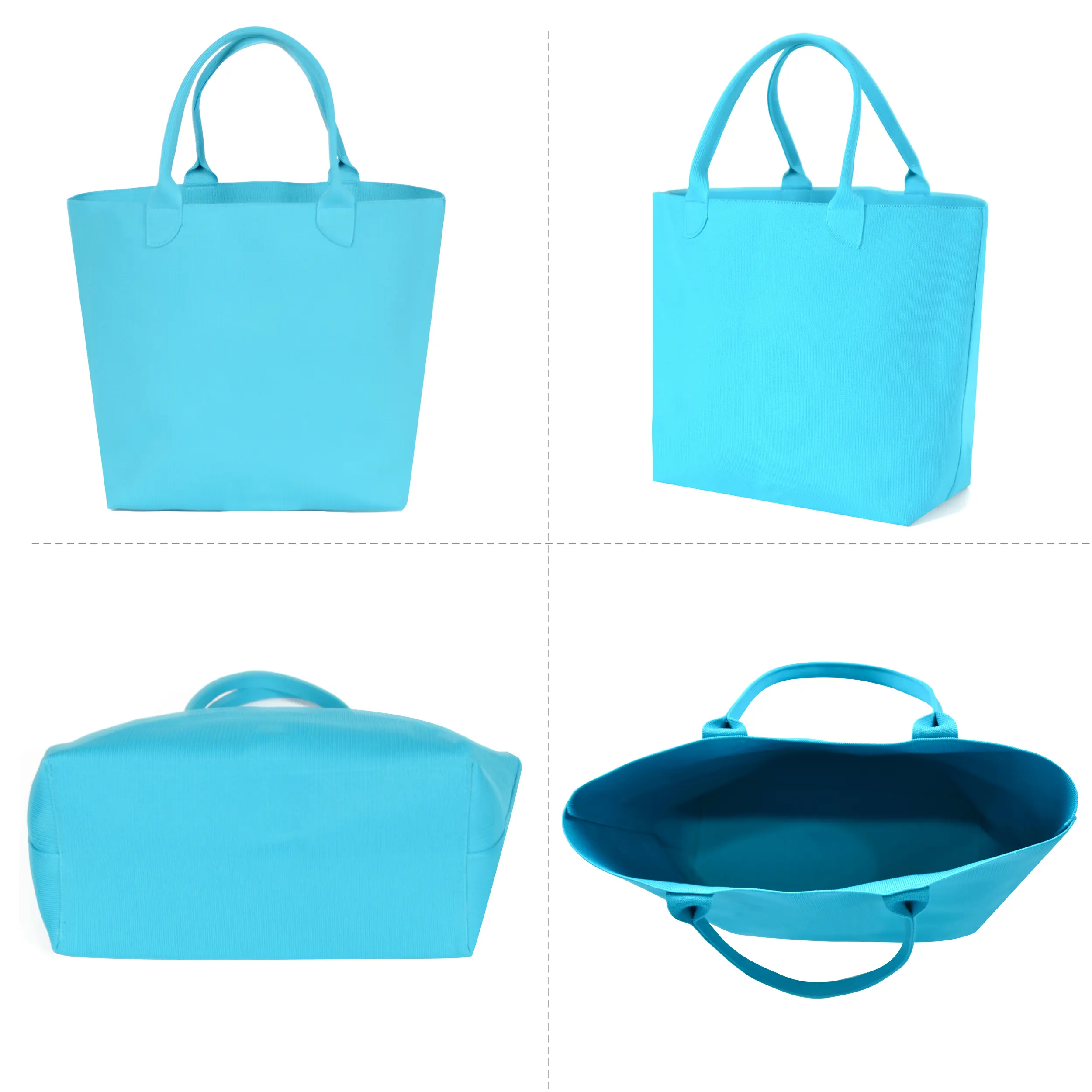 Luxury custom tote bag eco friendly material ladies handbags women's shopping shoulder tote bags