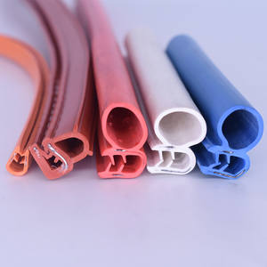 Porta do carro Junta De Vedação De Borracha De Silicone Preto Borda Da Porta Do Carro Guarnição Tira De Vedação Decorativa Em Forma De U-Tira De Vedação Anti-Scratch - Product Image 1