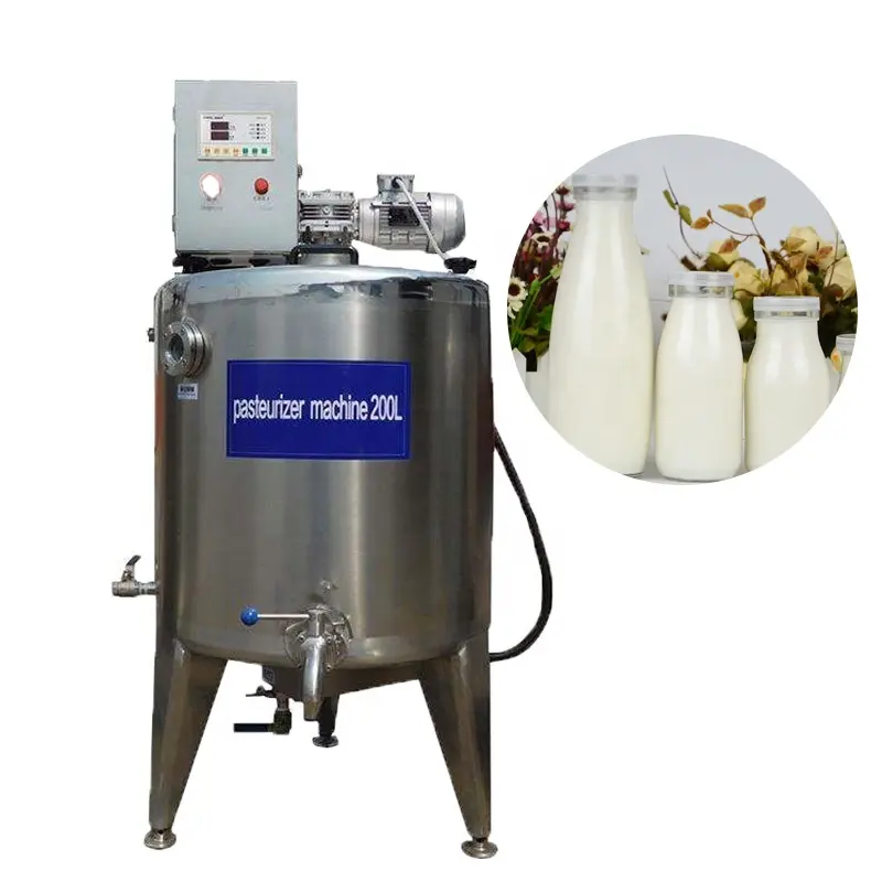 Mini portátil 50 60 500 litros Uht cabra leche Ultra pasteurizador equipo leche pasteurización máquina línea de producción para uso doméstico