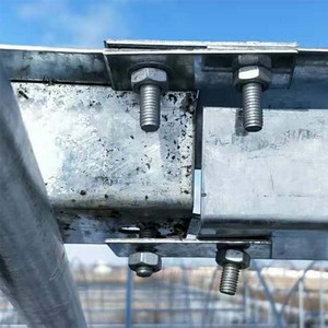 Estructura de marco de invernadero modelo 2025 con sistema hidropónico y diseño dentado - Product Image 3