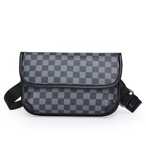 Toptan hafif naylon tek omuz Crossbody göğüs paketi Logo desen spor erkekler kadınlar için asma sırt çantası için koşu