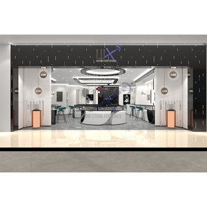 LUX Design High End Watch Shop Design Factory Bespoke <strong>Center</strong> Round Watch Display Showcase High Quality Jewelry Display Counter - Product Image 5