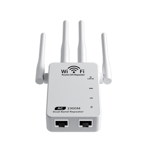 4เสาอากาศ1900Mbps 5G 2.4G ความถี่1900Mbps อัตราการส่งข้อมูลสูงสุดแลนแบบมีสาย Repeater ใช้ในบ้าน WEP ROHS เราเตอร์ AP-Fi Extender - Product Image 3