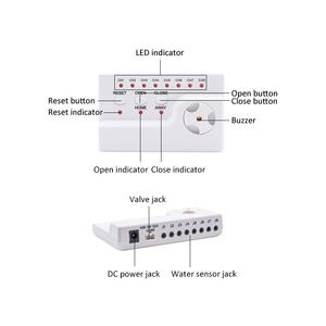 HIDAKA Water Leak <strong>Detection</strong> 8pcs <strong>Sensor</strong> Auto Shut Off Valve Home Security <strong>System</strong> for Russia