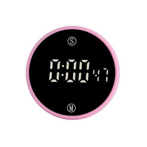 Round Touch <strong>LED</strong> Kitchen Countdown Alarm Clock Positive/Battery Powered Electronic <strong>Timer</strong> with Rotation Button for Baking Cooking - Product Image 6
