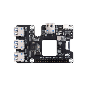 Ahududu Pi 5 PCIe USB 3.2 Gen1 genişleme kartı PI5 adanmış adaptör panosu 4 Onboard USB portları sürücü ücretsiz tak ve çalıştır