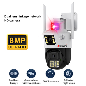 P2P IP66 Icsee 8MP双镜头8X无线摄像机WiFi PTZ网络摄像机 - Product Image 3