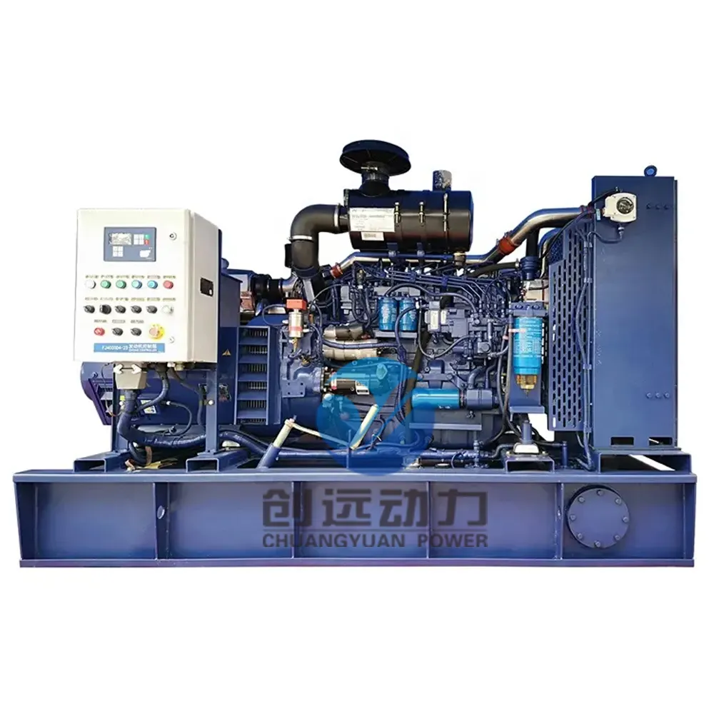 CY Poder 4 fios 90kw Tipo Aberto 3 Fase Diesel Barco Navio Marine Silent Emergency Backup Power Generator