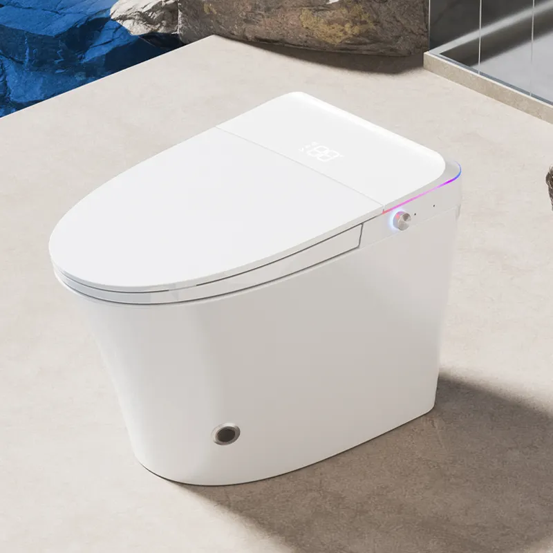 पेशेवर निर्माता आपूर्तिकर्ता स्मार्ट शौचालय सुरुचिपूर्ण अद्वितीय आकार बुद्धिमान शौचालय निरंतर तापमान आरामदायक सीट