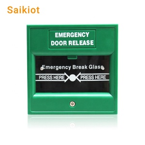 Saikiot Break Glass Call Point uscita di emergenza pulsante di rilascio uscita pulsante porta interruttore pulsante di rilascio uscita di emergenza - Product Image 1