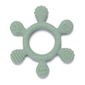 Bán buôn bé Đồ chơi cấp thực phẩm Silicone <span class=keywords><strong>Teether</strong></span> bé mọc răng vòng 2-in-1 <span class=keywords><strong>Teether</strong></span> Đồ chơi bé Rattle đồ chơi - Product Image 5