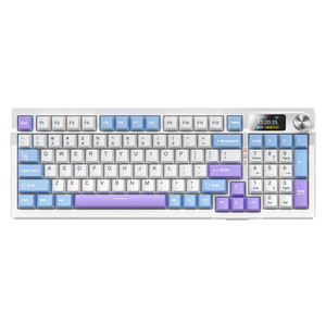 Tastiera meccanica 2.4G BT cablata Tri modalità Multimedia manopola a tasti Macro programmazione tastiera da gioco per PC con luce RGB - Product Image 3