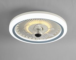 现代智能吊扇带灯360度摇头旋转遥控发光二极管家用吊扇灯 - Product Image 5