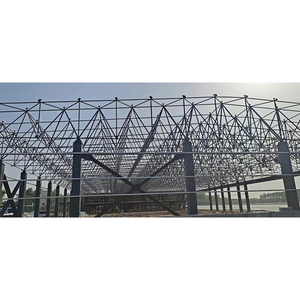 Análisis de elementos finitos de la distribución de la carga en el hangar de la aeronave Marco espacial Estructuras de techo Diseño de hangar de avión - Product Image 6