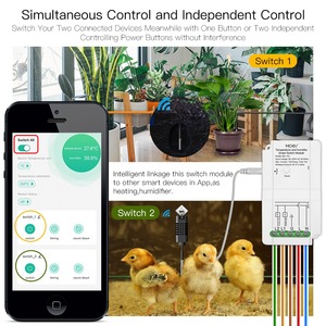 Tuya WiFi Smart <strong>Temperature</strong> Humidity <strong>Sensor</strong> Module Dual Way <strong>Output</strong> <strong>Relay</strong> Smart Life App Wireless Controller Compatible Alexa - Product Image 4