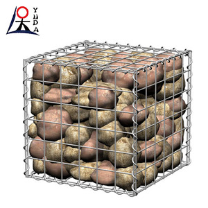 Hàn gabion dây lưới Hộp gấp lồng mạ kẽm gabion đá Giỏ giữ lại tường lũ rào cản - Product Image 1