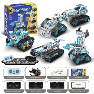 5 in1 APP制御変形ロボット車両モデルキット720 pcsビルディングブロックプログラマブルステムおもちゃRCアセンブリロボットおもちゃ - Product Image 3