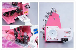 FN2-7D-B家庭用ポータブル家庭用オーバーロックミシン、3本の糸と単針で材料をオーバーロック - Product Image 6