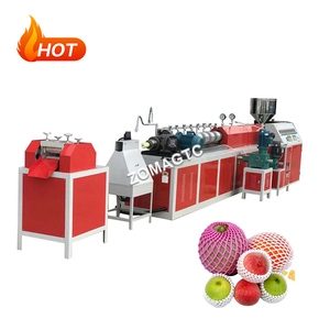 Extrusor de red de botella de espuma de plástico Pe completamente automático/máquina de fabricación de red de embalaje de fruta Epe expandida - Product Image 1