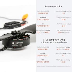 Ligpower 반중력 MN8014 빠른 속도 강력한 전기 UAV 모터 전기 브러시리스 DC Bldc 드론 모터 - Product Image 2