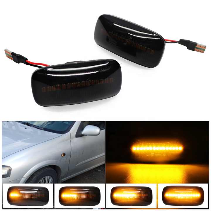 Quality LED Sequential Side Marker Indicator Lights for Nissan Maxima Almera Pulsar N15 Cefiro A32 Dynamic Signal Blinker Lamps