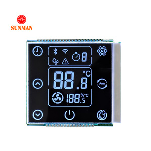 Benutzer definierte Größe-LCD-Bildschirm Benutzer definierter Segment code Bildschirm LCD schwarz groß 6-stellig sieben 7 14 16 monochromes Segment segmentierte LCD-Anzeige