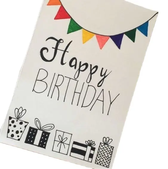 Cartes d'anniversaire pour enfants, carte de vœux personnalisée, carte de remerciement