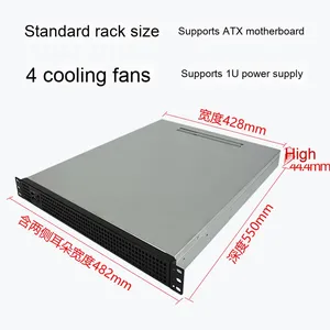 550 Deep Server Chassis 1U Rack-<strong>Type</strong> Enterprise Storage 4 Hard Disk Slots ATX Motherboard 19-inch <strong>Embedded</strong> <strong>Computer</strong> Ready Stock - Product Image 2