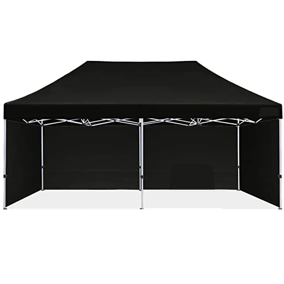 Tenda a baldacchino resistente 10 x20ft tenda pieghevole a scomparsa tenda istantanea per fiera personalizzata con pareti laterali durevoli