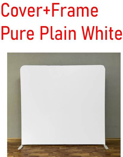 colorful Plain White Cover with Frame