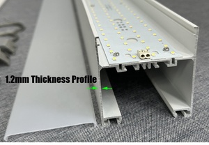 Dimmable Commercial Profile Indoor LED Linear <strong>Light</strong> Chandelier Surface Mounted Trunking <strong>Light</strong> With 75mm Width Profile - Product Image 5
