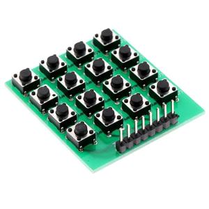 4x4 Keypad <strong>Keyboard</strong> Module 16 Push Buttons <strong>MCU</strong> Mini Practical <strong>Keyboard</strong> Expansion Module Microcontroller For DIY - Product Image 3