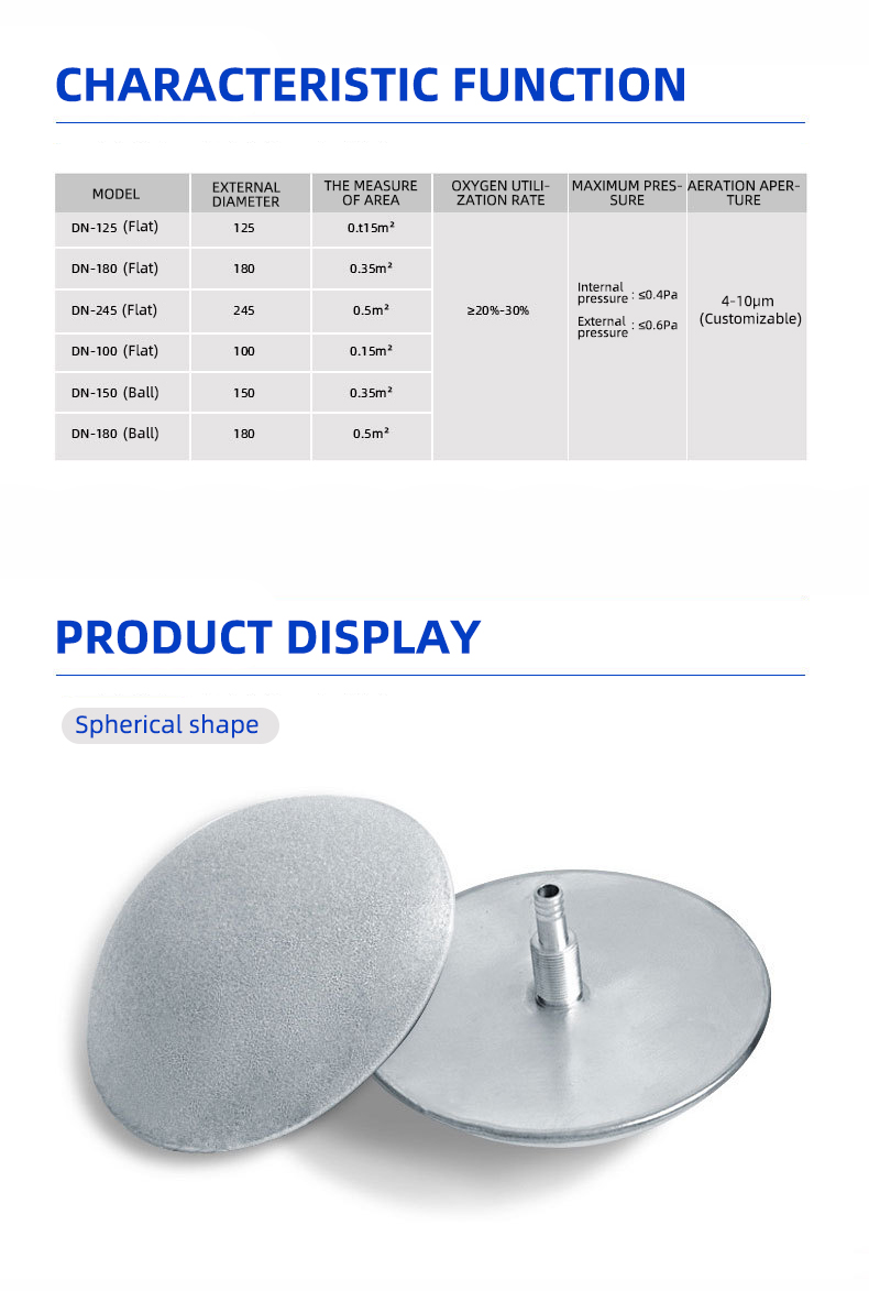 Qlozone Fish Pond Farming Aeration Diffuser Disc Air Diffuser Dia 170mm 4