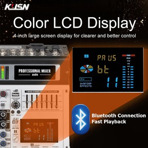 8 kanal 99 DSP dijital mikser profesyonel ses karıştırma konsolu Mini ses mikseri Bluetooth MP3 USB ile Soundcraft konsolu - Product Image 4