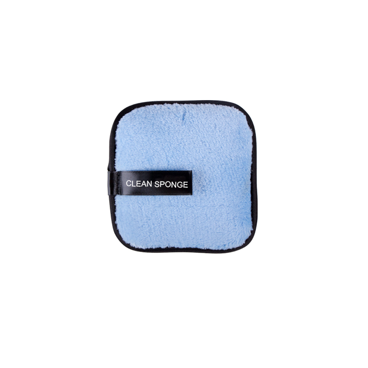 Flanelle Bordure noire Carrés bleus