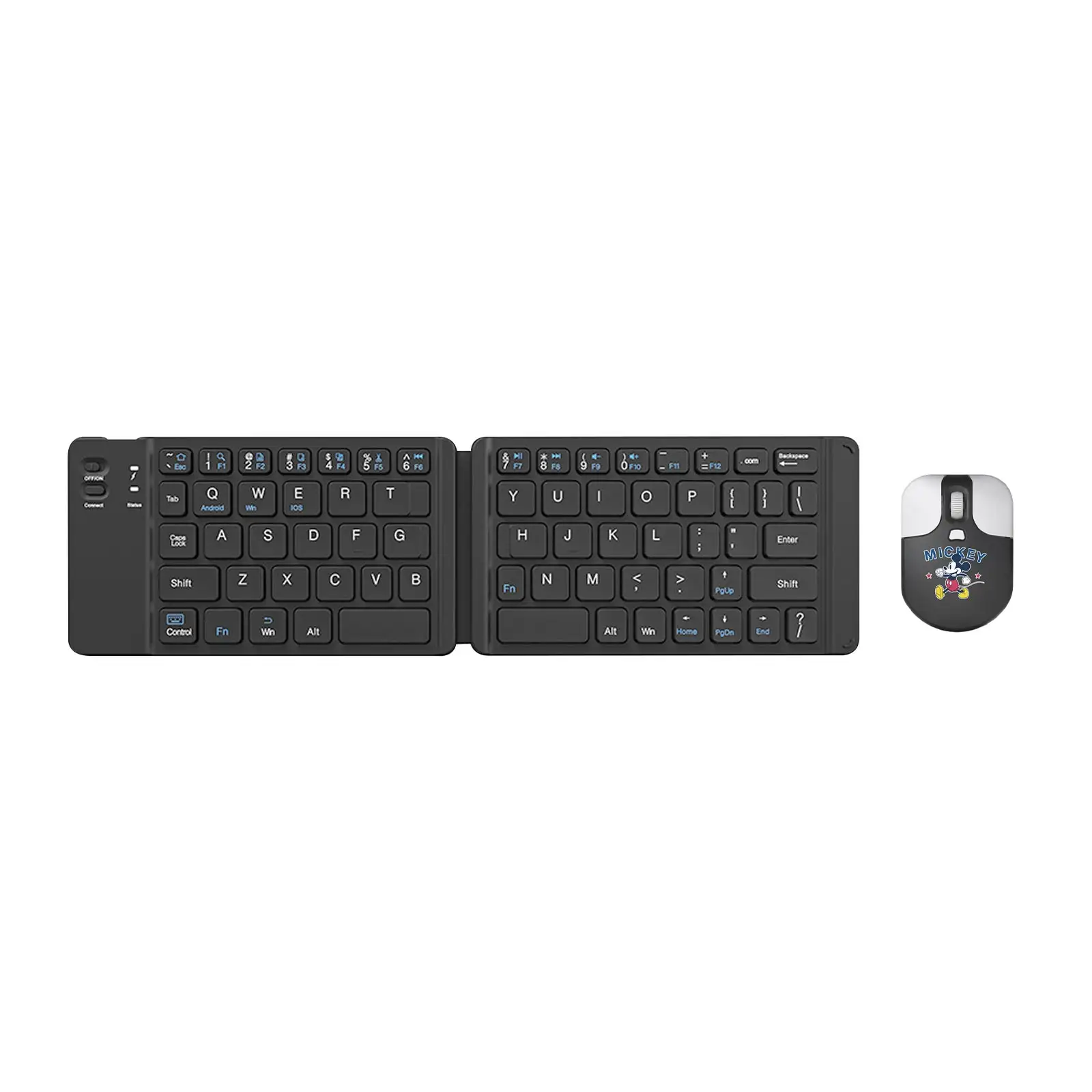 Kleine Größe faltbare Business Office Tastatur und Maus 67 Tasten Bluetooth kabellos TYPE C Maus Tastatur-Set