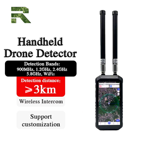 3km khoảng cách xách tay FPV UAV tín hiệu phát hiện không dây intercom 900MHz,/1.2GHz,/2.4GHz,/5.8GHz/<span class=keywords><strong>wifi</strong></span> cầm tay Drone Detector - Product Image 1
