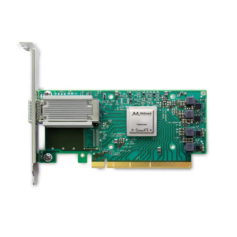 Mellanox MCX515A MCX515A-CCAT ConnectX-5 EN 100GbEシングルポートQSFP28 PCIe 3.0x16ワイヤレスネットワークアダプターインターフェイスカード