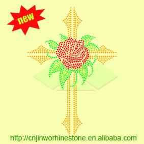 Cross Custom <strong>Design</strong> Rhinestone Logo Heat Transfer <strong>Design</strong> Hotfix Rhinestone Template Pattern Rhinestone Transfer - Product Image 2