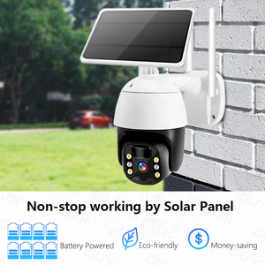 Tuya Smart WIFI 4G Cámara solar Full HD 3MP con sensor CMOS gran angular Batería de baja potencia y tarjeta de memoria para uso en interiores y exteriores - Product Image 3