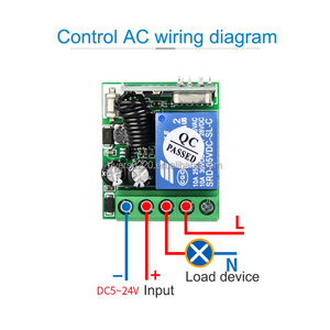 433M Universal kabelloser Funkfernsteuerungsschalter DC12V 24V 1CH Relais Funkfernsteuerungsschalter Sender- und Empfänger-Kit - Product Image 2
