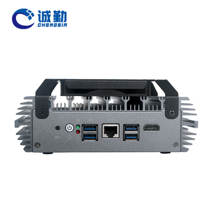 OEN 12th Gen N150 N100 Router morbido Mini PC 6 <span class=keywords><strong>Intel</strong></span> I226-V Lan POE N300 N305 1 * DDR5 16Gb X86 industriale PfSense Firewall Mini PC - Product Image 5