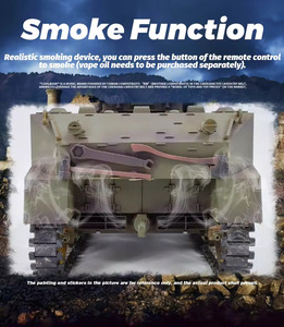 High-quality G2080 RC Tank 1/16 Scale 2.4ghz <strong>U</strong>.<strong>S</strong>. M5A1 Stuart Light Tank Remote <strong>Control</strong> Tanks with Sound and Light - Product Image 6